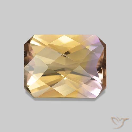 Amétrine Bicolore naturelle Octogone / coupe Émeraude, 2.19 ct, VVS