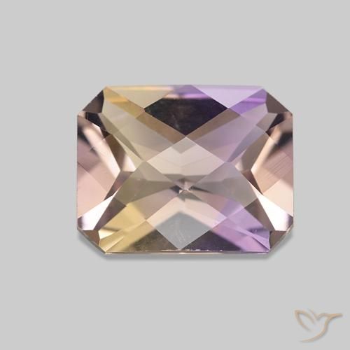 Amétrine Bicolore naturelle Taille émeraude, 1.85 ct, VVS