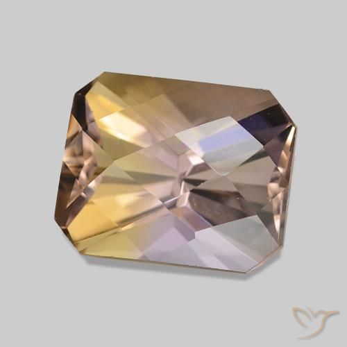 Amétrine Bicolore naturelle Octogone / coupe Émeraude, 3.51 ct, VVS