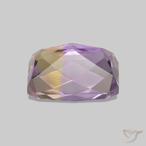 Amétrine Bicolore naturelle Taille émeraude, 2.34 ct, VVS