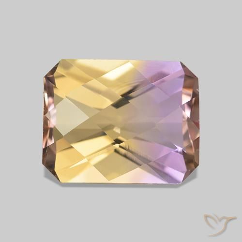 Amétrine Bicolore naturelle Octogone / coupe Émeraude, 2.12 ct, VVS