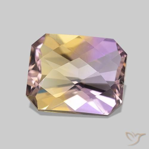 Amétrine Bicolore naturelle Octogone / coupe Émeraude, 2.98 ct, VVS