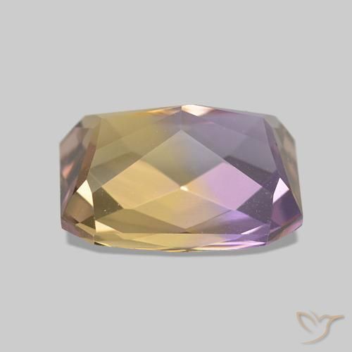 Amétrine Bicolore naturelle Octogone / coupe Émeraude, 2.98 ct, VVS