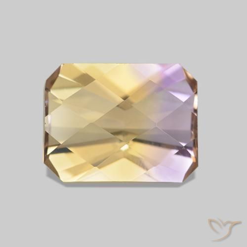 Amétrine Bicolore naturelle Octogone / coupe Émeraude, 2.16 ct, VVS