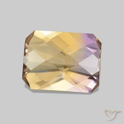 Amétrine Bicolore naturelle Octogone / coupe Émeraude, 2.16 ct, VVS