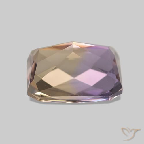 Amétrine Bicolore naturelle Taille émeraude, 3.31 ct, VVS-VS