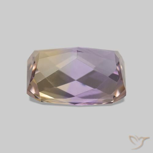 Amétrine Bicolore naturelle Taille émeraude, 2.12 ct, VVS-VS