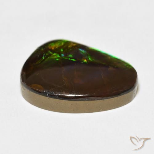 Ammolite Multicolore naturelle Fantaisie, 11.84 ct, Opaque