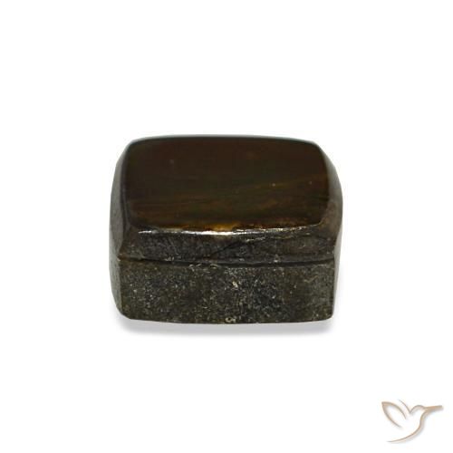 Ammolite multicolore naturelle baguette, 1,04 ct, opaque