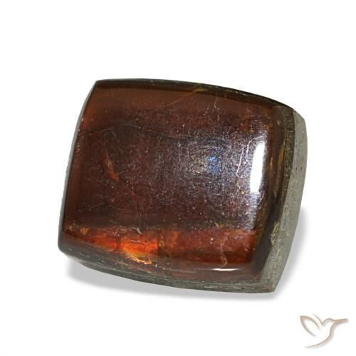 Ammolite multicolore naturelle baguette, 2,43 ct, opaque