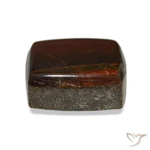 Ammolite multicolore naturelle baguette, 2,43 ct, opaque