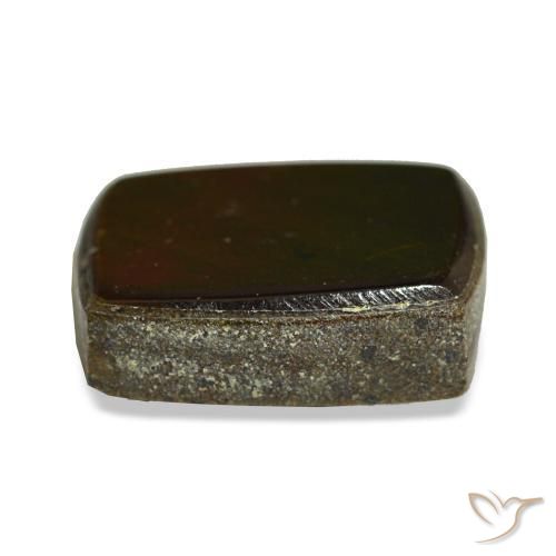 Ammolite multicolore naturelle baguette, 2,16 ct, opaque