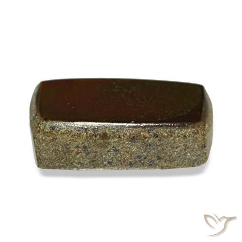 Ammolite multicolore naturelle baguette, 1,26 ct, opaque