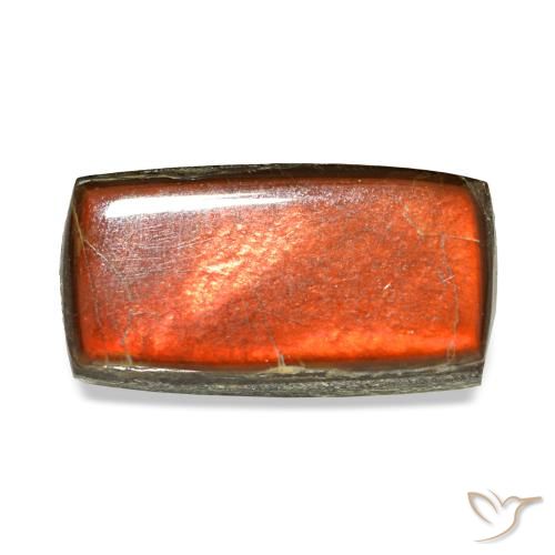 Ammolite multicolore naturelle baguette, 2,13 ct, opaque