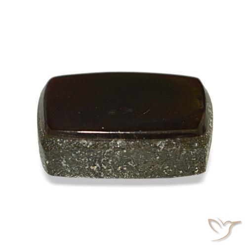 Ammolite multicolore naturelle baguette, 1,79 ct, opaque