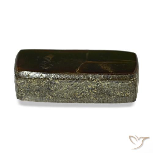Ammolite multicolore naturelle baguette, 2,35 ct, opaque