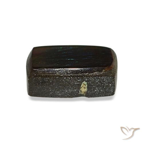 Ammolite multicolore naturelle baguette, 1,43 ct, opaque