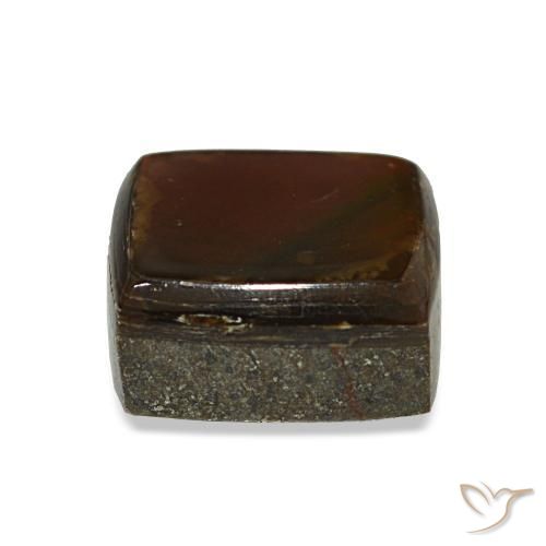 Ammolite multicolore naturelle baguette, 2,96 ct, opaque