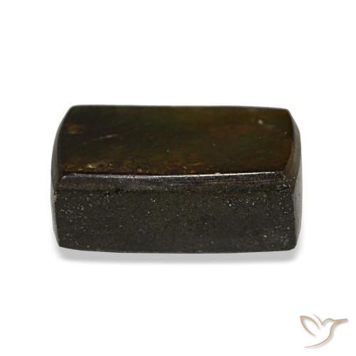 Ammolite multicolore naturelle baguette, 2,96 ct, opaque