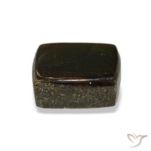 Ammolite multicolore naturelle baguette, 2,08 ct, opaque