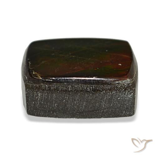 Ammolite multicolore naturelle baguette, 3,16 ct, opaque