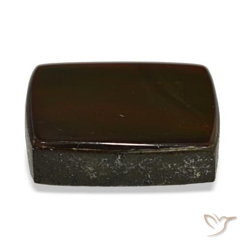 Ammolite multicolore naturelle baguette, 11,22 ct, opaque