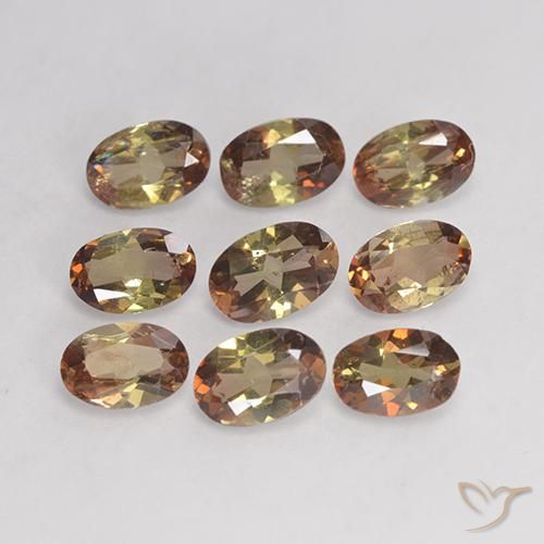 3.61ctw Naturel Multicolore Andalousite, ovale, VS-SI