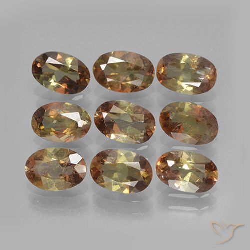 3.76ctw Naturel Multicolore Andalousite, ovale, VS-SI