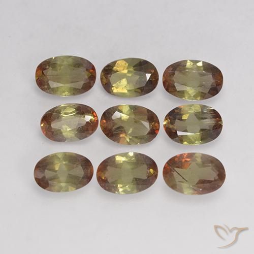 3.67ctw Naturel Multicolore Andalousite, ovale, VS-SI