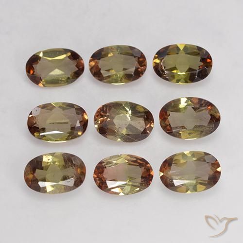 3.74ctw Naturel Multicolore Andalousite, ovale, VS-SI