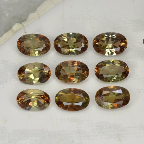 Achetez naturel 3,64ct multicolore andalousite gems, coupe ovale, en provenance brésil chez gemselect. en stock, livraison internationale!