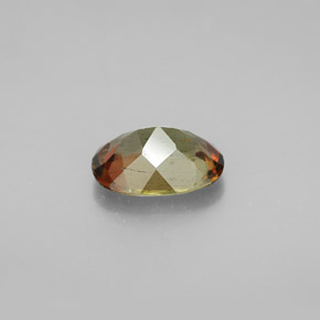 Andalousite multicolore naturelle coupe ovale, 1,47 ct, VVS-VS