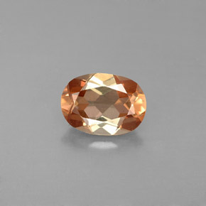 Andalousite multicolore naturelle coupe ovale, 1,28 ct, VVS-VS