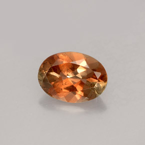 Andalousite multicolore naturelle coupe ovale, 1,11 ct, VS