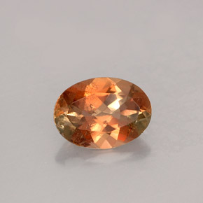 Andalousite multicolore naturelle coupe ovale, 1,11 ct, VS