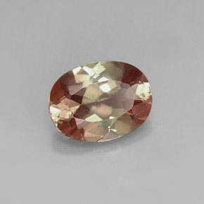 Andalousite Multicolore naturelle Coupe ovale, 1.15 ct, VS