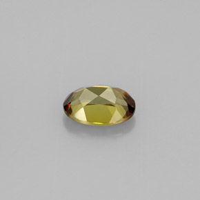 Andalousite multicolore naturelle coupe ovale, 0,82 ct, VVS-VS