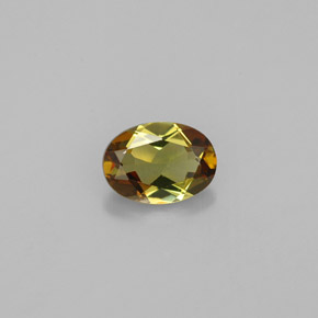 Andalousite multicolore naturelle coupe ovale, 0,76 ct, VVS-VS