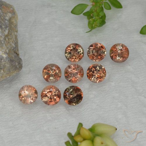 2.57ctw Naturel Multicolore Andalousite, Tour, VS