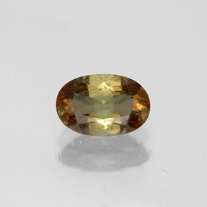 Andalousite multicolore naturelle coupe ovale, 0,46 ct, VS