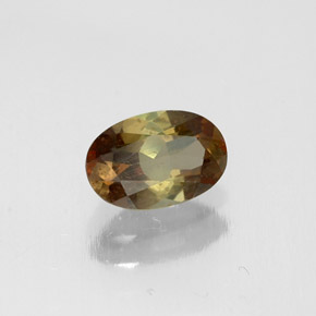 Andalousite multicolore naturelle coupe ovale, 0,46 ct, VS