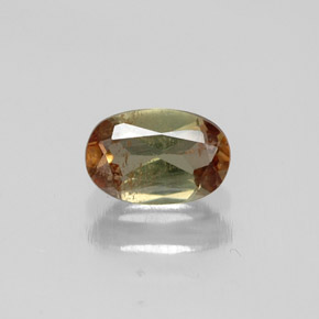 Andalousite multicolore naturelle coupe ovale, 0,47 ct, VS-SI