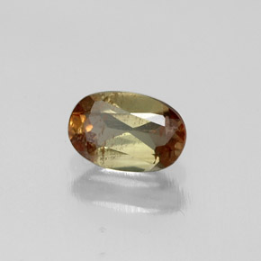 Andalousite multicolore naturelle coupe ovale, 0,47 ct, VS-SI