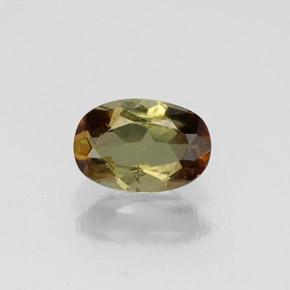 Andalousite multicolore naturelle coupe ovale, 0,47 ct, VS-SI