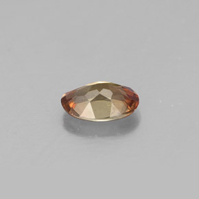 Andalousite multicolore naturelle coupe ovale, 0,39 ct, VVS-VS