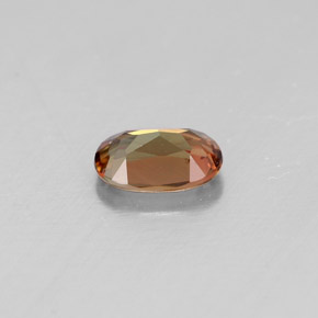 Andalousite multicolore naturelle coupe ovale, 0,42 ct, VVS-VS