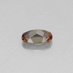 Andalousite multicolore naturelle coupe ovale, 0,43 ct, VVS-VS
