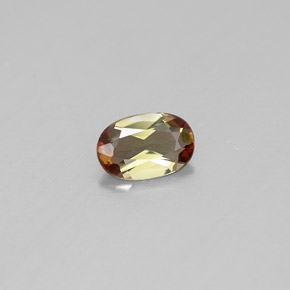 Andalousite Multicolore naturelle Coupe ovale, 0.33 ct, VVS-VS