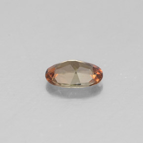 Andalousite multicolore naturelle coupe ovale, 0,36 ct, VVS-VS