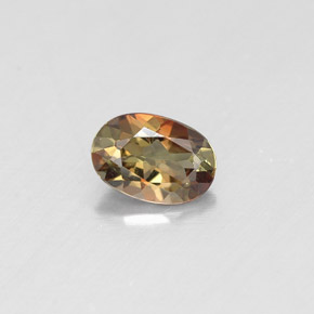 Andalousite Multicolore naturelle Coupe ovale, 0.43 ct, VS